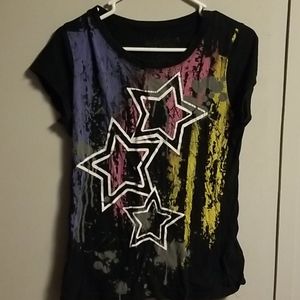 Rocker graphic t shirt 3 stars